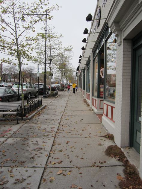 "skip along the sidewalk" Sidewalk Aesthetic, Sidewalk Photography, Sidewalk Background, Bg Reference, Street Sidewalk, Landscape References, Environment References, Background References, Street Background