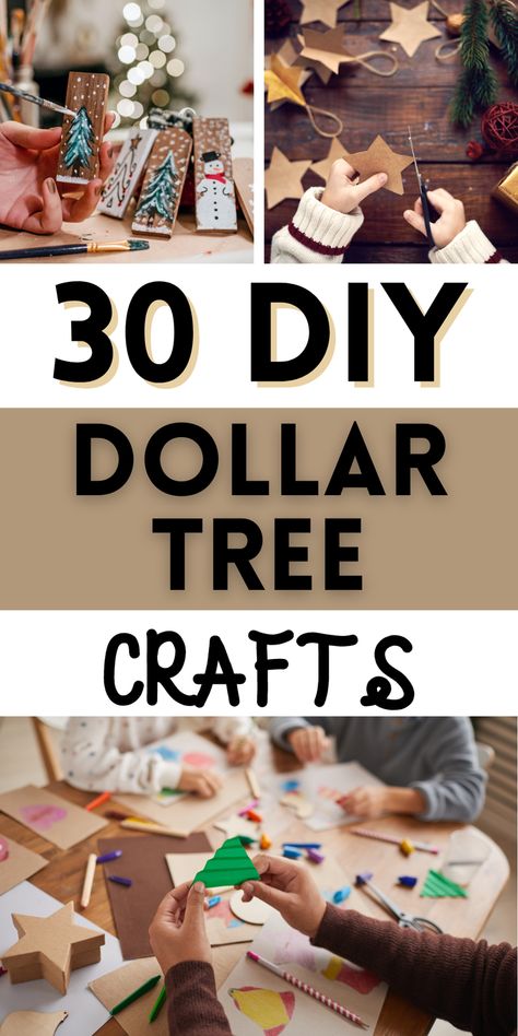 30 Cheap and easy DIY Dollar store Christmas crafts to make this year using Dollar Tree and wooden items. Great for gifts or to sell! Christmas Diy Dollar Store Craft Ideas, Cheap Homemade Christmas Decorations, Christmas Craft Diy Ideas, Low Cost Christmas Decorations, Easy Dollar Tree Christmas Crafts, Diy Christmas Decorations Easy, Cheap Dollar Tree Christmas Crafts, Christmas Craft Ideas To Make Diy Projects, Cheap Crafts To Make And Sell Trending Crafts To Sell 2024, Dollar Store Craft Ideas, Dollar Tree Christmas Crafts Diy, Cost Christmas, Dollar Tree Christmas Crafts, Dollar Tree Diys, Profitable Crafts, Diy Christmas Decorations For Home, Dollar Store Christmas Crafts