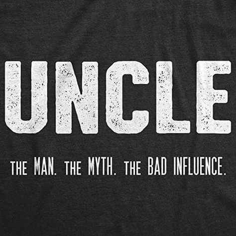 Nerdy Guys, Funny Stick Figures, Cool Shirts For Men, Cool Uncle, Bad Influence, Funny Shirts For Men, Uncle Gifts, Family Tees, Sarcastic Shirts