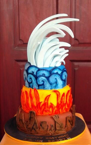 Four elements | Flickr: Intercambio de fotos Divergent Cake, Divergent Party, Percy Jackson Birthday, Percy Jackson Party, Avatar Airbender, Legend Of Korra, Aang, Avatar The Last Airbender, The Last Airbender