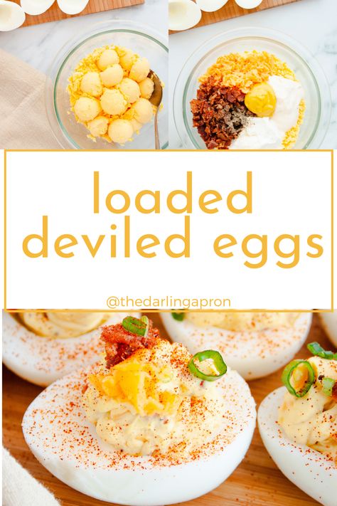 How To Serve Deviled Eggs, Bbq Deviled Eggs, Deviled Egg Variations, Deviled Egg Toppings, Loaded Deviled Eggs Recipe Best, Loaded Deviled Eggs, Stuffed Eggs, Biscuit Casserole, Deviled Eggs Recipe Easy