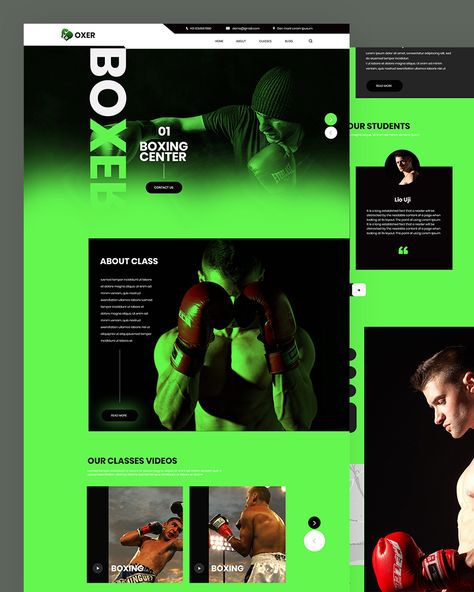 Download Free Boxing Website Template Gym Branding, Athletic Aesthetic, Sports Templates, Sports Website, Boxing Gym, Html Templates, Personal Trainers, Dynamic Design, Templates Free Download