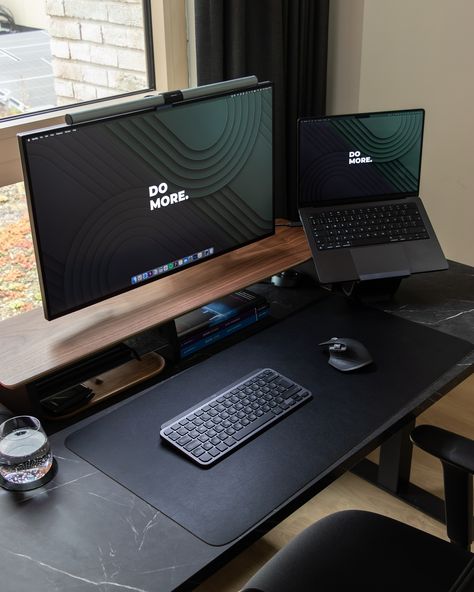 Need a little motivation? Grab the ‘DO MORE’ wallpaper from my bio! ✅ Follow @clean.desk.setup for your daily dose of desk inspiration. #desksetup #workspace #productivity #homeoffice #officeinspiration #minimalist #deskdecor #workspaceinspiration Single Monitor Setup, Two Computer Desk Setup, Product Designer Aesthetic, Do More Wallpaper, Clean Desk Setup, Set Up Gaming, Gaming Desk Setup, Coding Tutorials, Clean Desk