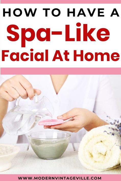 How To Do Facial, At Home Facial, Homemade Face Wash, Facial At Home, Home Facial, Spa At Home, Natural Beauty Remedies, Take Care Of Your Skin, Luxurious Spa