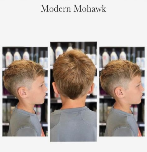 Cool Mullet Hairstyles Boys, Tapered Fade Boys, Boys Euro Hawk Haircut, Mullet Hairstyle Kids Boy, Boys Haircut Trendy Mullet, Toddler Boy Medium Haircut, Preschool Haircut Boy, Boy Hair Designs Kids, Modern Mullet Haircut For Boys