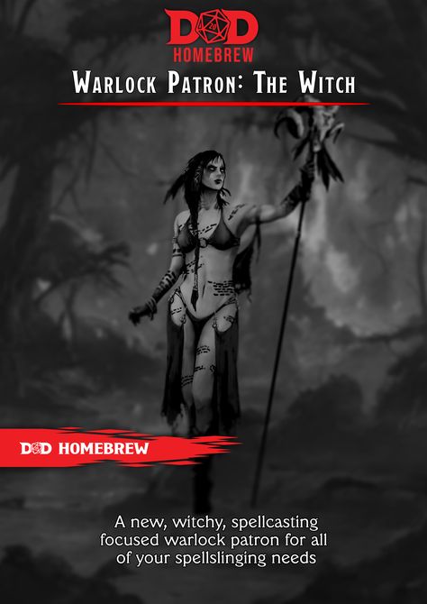 Warlock Patron: The Witch | GM Binder Warlock Patron, Warlock Dnd Patron, Warlock Patrons 5e Homebrew, Arch Fey Warlock, Warlock Patrons 5e, D&d Warlock Patron, D&d Warlock Art, Warlock Spells, New Charmed