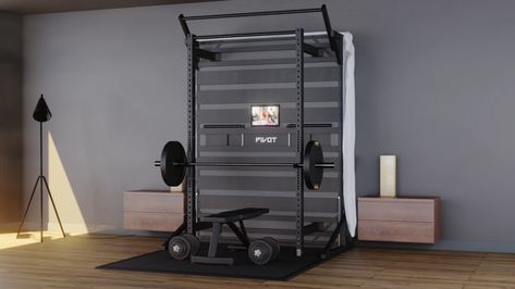 PIVOT Bed by PIVOT — Kickstarter Dip Bar, Rest Up, Pull Up Bar, Home Theater Seating, Premium Bedding, Protecting Your Home, Mat Exercises, Murphy Bed, At Home Gym