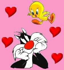 Love.  (no words)   --Sylvester & Tweetie Pie Sylvester The Cat Wallpaper, Tweety And Sylvester, Tweety Bird And Sylvester Tattoo, Sylvester And Tweety, Tweety And Sylvester Drawing, Tweety Bird And Sylvester, I Thought I Saw A Puddy Cat Tweety, Looney Tunes Show, Hello Greeting