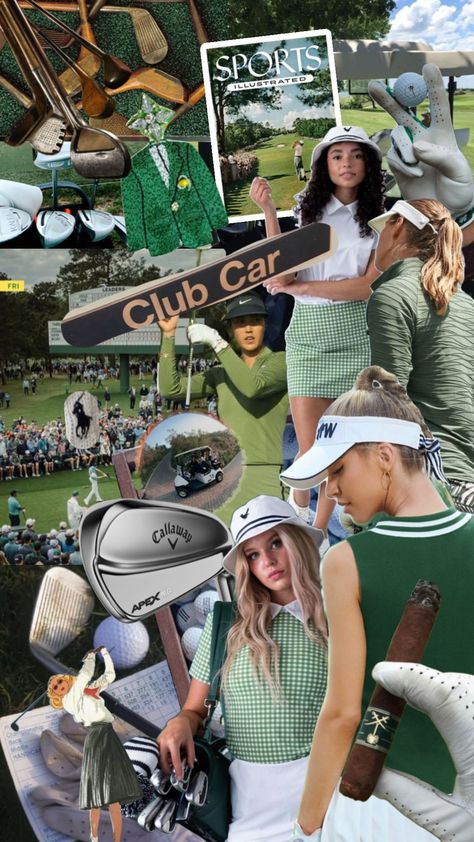 Golf Mood Board, Golf Shoot, Pub Golf, Golf Aesthetic, Cute Golf Outfit, Golf Girl, Golf Pictures, Golf Attire Women, Golf Inspiration