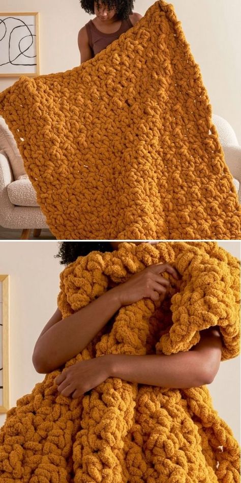 Super Chunky Neutral Crochet Blankets – 1001 Patterns Bernat Blanket Yarn Blanket Patterns, Free Chenille Crochet Patterns, Super Chunky Crochet Blanket, Easy Crochet Patterns Free Beginners, Chunky Yarn Crochet Pattern, Chunky Blanket Pattern, Neutral Crochet, Chunky Yarn Crochet, Chunky Crochet Blanket Pattern