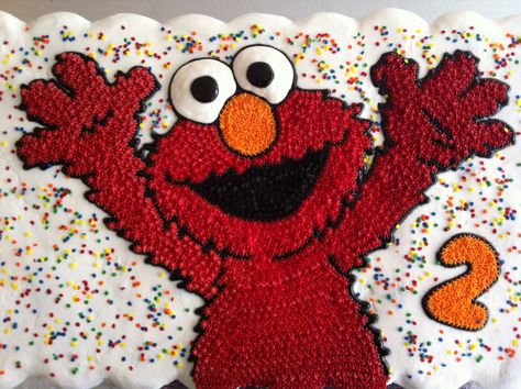 Elmo cupcakes cake Ernie Und Bert, Elmo Birthday Cake, Pull Apart Cupcake, Elmo Cupcakes, Cake Pattern, Elmo Cake, Pull Apart Cupcake Cake, Pull Apart Cake, Elmo Birthday Party