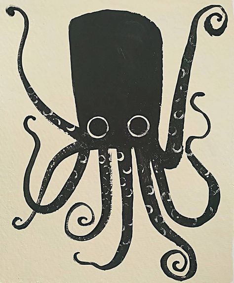 Angela Smyth’s Instagram photo: “Squid #artistlife #artoftheday #artoninstagram #squid” Squid Illustration, Octopus Illustration, Bike Print, Cat Tat, I Have Nothing, Mermaid Print, Nothing New, Artist Life, Bunny Girl