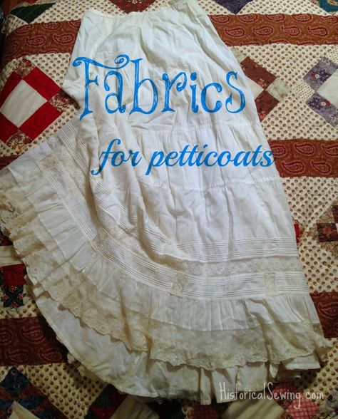 Petticoat Fabrics Historical Clothing Patterns, Petticoat Pattern, 18th Century Clothing, Robes Vintage, Period Dress, Period Outfit, Costume Patterns, Century Clothing, Victorian Clothing