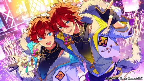 Ensemble Stars Cards, Amagi Brothers, Enstars Cards, Ensamble Stars, Crazy B, I M Scared, Anime Printables, Star Cards, Ensemble Stars