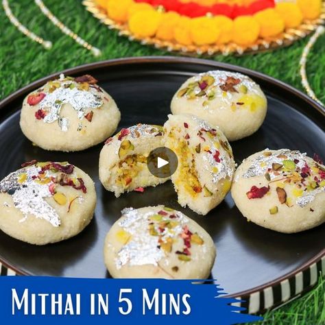 Instant Mithai in 5 Mins | No Gas | Bina gas jalaye sirf 5 minute mein bana lijiye is instant aur easy mithai ko jo khane main bana hai zabardast.

Download My Android App:... | By Mint's RecipesFacebook Indian Deserts, Quick Vegetarian Dinner, Indian Desert, Mint Recipes, Edible Paper, Recipes Sweet, Cardamom Powder, Dry Fruits, Indian Snack Recipes