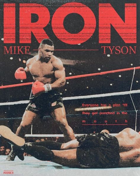 Iron Mike Tyson Wallpaper, Mike Tyson Poster, Vintage Boxing Posters, Iron Mike, Boxing Posters, Painting Pictures, Kickboxing Workout, Messi And Ronaldo, Music Poster Design