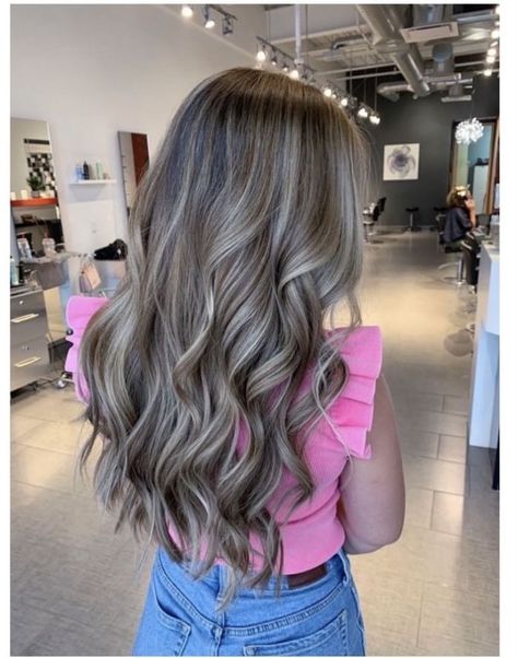 Brown Hair With All Over Highlights, Dimensional Mushroom Blonde, Ashy Cool Blonde Balayage, Heavy Highlights On Dark Hair, Ash Blonde Hair Balayage, Baylage Hair, Venus Of Willendorf, Hair Goal, Summer Blonde Hair