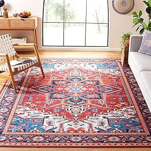 Medallion Print, Boho Area Rug, Medallion Design, Ivory Rug, Beige Rug, Cozy Living, Natural Rug, Bungalow Rose, Blue Area Rugs