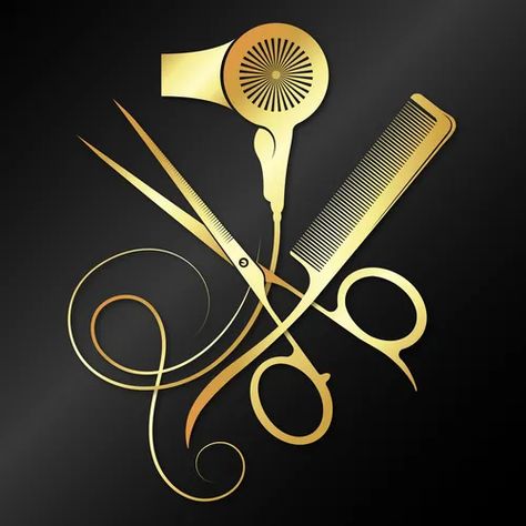 Hairdresser Logo Design, Hair Stylist Logo Design, Hairdresser Logo, Hair Salon Pictures, Hair Logo Design, Hair Salon Tools, Scissors Design, Hair Stylist Logo, Automotive Logo Design