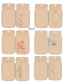 Blank Printable Gift Tags, Hantverk Diy, Mason Jars Labels, Jar Tags, Blank Gift Tags, Wedding Planner Printables, Planner Printables Free, Ball Jars, Jar Labels