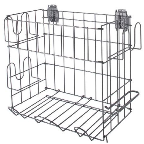 Organized Living Activity Organizer Sports Rack with Basket -- Be sure to check out this awesome product. Sport Rack, Utility Shelves, Organizing Wires, Steel Racks, Garage Storage Organization, Organized Living, Basket Organization, Garage Ideas, Organizing Systems