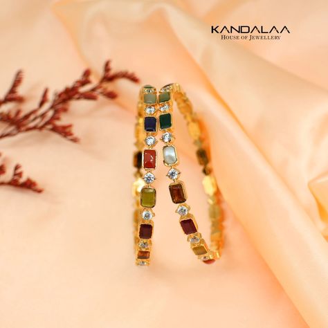 ......Navarathna Bangles...... Fancy Jewelry Necklace, July 12, Fancy Jewelry, Jewelry Necklace, My Jewellery, Bangle Bracelets, Bangles, Jewelry Necklaces, On Instagram