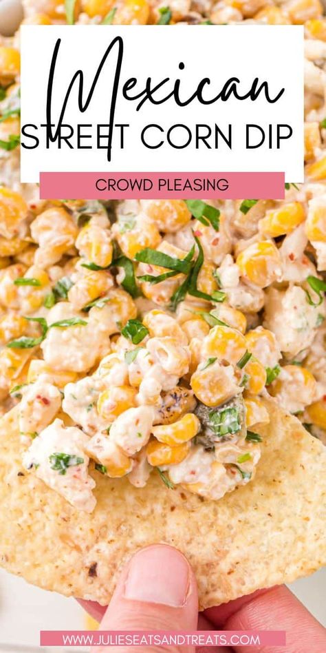 Cheap And Easy Dips Parties Food, Grilled Corn Dip Recipe, Mexican Street Corn Dip Easy, Mexican Food Potluck Ideas Easy, Fire Roasted Corn Dip, Easy Cheap Dip Recipes, Crockpot Mexican Corn Dip, Street Corn Dip Recipe Crock Pot, Crock Pot Street Corn Dip