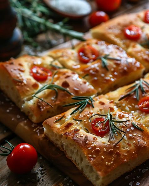 Découvrez cette délicieuse recette de focaccia maison, parfaite pour accompagner vos repas ou à déguster seule ! Cette focaccia moelleuse et savoureuse est facile à préparer avec des ingrédients simples. Apprenez à réaliser une focaccia aux herbes, à l'huile d'olive et aux tomates cerises, idéale pour un apéritif ou un pique-nique. Suivez notre guide étape par étape pour obtenir une croûte dorée et une texture aérienne. Que vous soyez un novice en cuisine ou un chef expérimenté, cette recette de Quick Saves