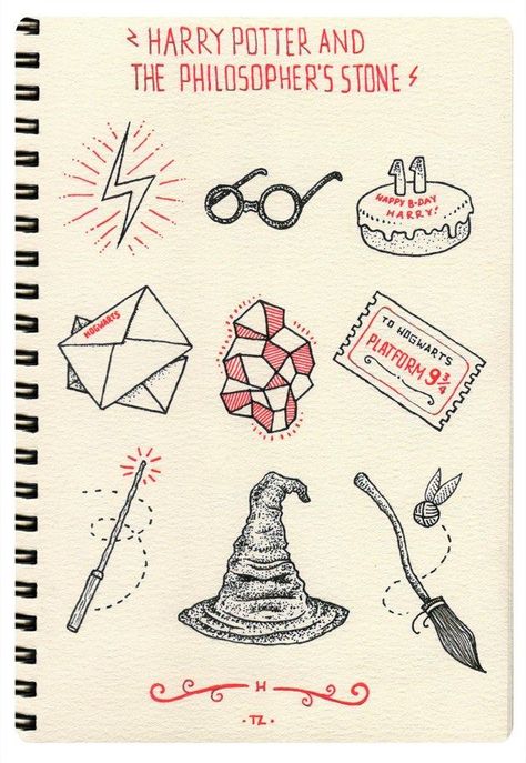 Harry Potter y la piedra filosofal Harry Potter Sketch, Harry Potter Journal, Art Harry Potter, Philosopher's Stone, Arte Doodle, Philosophers Stone, Buku Harry Potter, Theme Harry Potter, Harry Potter Tattoos