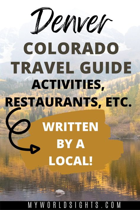 Planning a trip to Denver, Colorado? This list will give you all the best things to do in Denver for an AMAZING trip! Denver Itinerary, Denver Bucket List, Denver Travel Guide, Colorado Bucket List, Things To Do In Denver, Things To Do In Colorado, Denver Restaurants, Denver Travel, Colorado Travel Guide