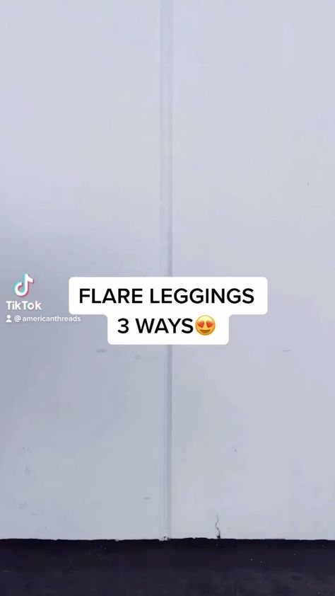 Flare leggings 3 ways! Link in bio. #fashion #mystyle #style #outfitinspo #outfitideas #tiktokfashion yoga pants // style inspo // style ideas // 2021 fashion trends // spring summer 2021 style // trendy clothing Style Flared Leggings, How To Style Flares, Flare Leggings Outfit, Leggings Outfit Summer, 2021 Fashion Trends, Bio Fashion, 3 Ways To Wear, Leggings Style, American Threads