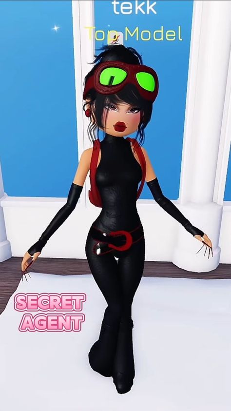 Secret Agent Outfit, Secret Agent Dress To Impress, Pose 28, Roblox Ideas, Dti Fits, Dti Outfits, Secret Agent, Gaming Clothes, Dress To Impress