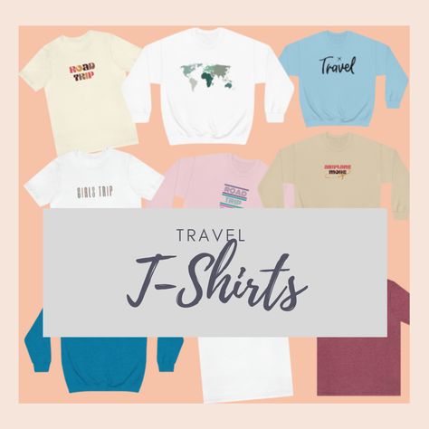 Matching Travel Shirts Family On Vacation, Group Vacation, Sweatshirt Ideas, Travel Tshirt, Shirt Embroidery, Travel Fashion, Travel Lover, Travel Shirts, On Vacation