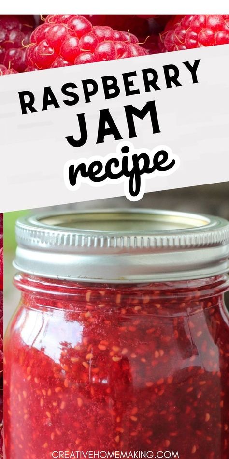 Raspberry Jam With Pectin Recipe, Canning Raspberries Recipes, Easy Homemade Jam Recipe, Sure Jell Raspberry Jam Recipe, Raspberry Jam Recipe Canning, Canning Raspberry Jam, Jam Recipes For Canning, Raspberry Jelly Recipe, Canning Granny