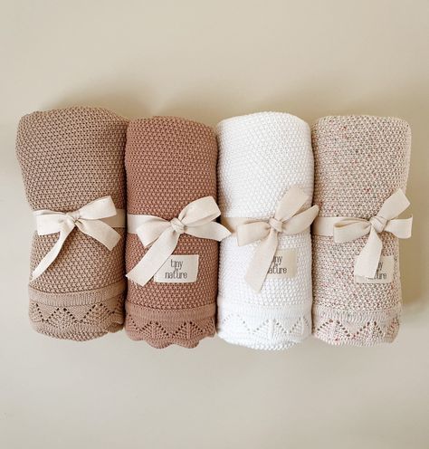 "join our mailing list through our website tinybynature.co and receive a 10% off coupon on your first purchase! Soft, breathable and warm, our lace knitted blanket is the perfect piece for every mama and baby. It comes in 4 beautiful, neutral tones that are picture perfect for your newborn photos, milestones and more. The blanket is lightweight yet still warm to use as a layered blanket, stroller cover, or for just about any adventure! Measures 80 x 100 cm / 31\" x 34\" Care instructions: Wash c Blanket Neutral, Neutral Baby Blanket, Neutral Baby Blankets, White Baby Blanket, Hospital Blankets, Cotton Baby Blanket, Newborn Blankets, Cotton Baby Blankets, Stroller Cover