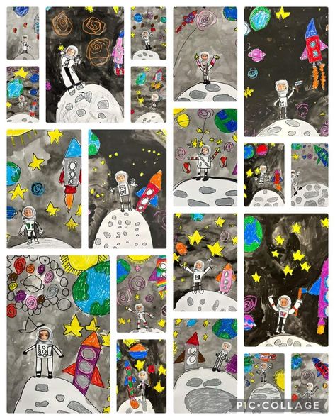 Space Theme Activities, Solar System Craft, Space Art Projects, Outer Space Theme, 3rd Grade Art, Planets Art, Theme Activity, Galaxy Art, Arts Ed