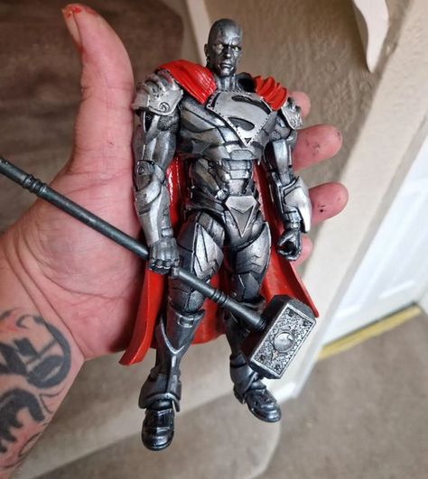 Arrow figure Customs on Instagram: "Custom Mcfarlane Steel #generalzod #blackmanta #batgirl #batman #aquaman #shazam #blackadam #batman #mcfarlanetoys #mcfarlanedcmultiverse #justiceleague #manofsteel #superman #henrycavill #customactionfigures #actionfigures #custom #actionfigure #dccomics #actionfigurecustoms #actionfigurecollectionz" Marvel Movies List, Superman Action Figure, Dc Comics Action Figures, Dc Action Figures, General Zod, Dc Figures, Small Soldiers, Dc Rebirth, Black Manta