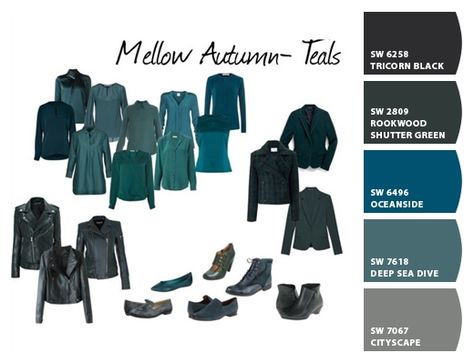 Zyla Mellow Autumn, Mellow Autumn, Deep Autumn Palette, Soft Autumn Deep, Soft Autumn Palette, Autumn Dark, Soft Autumn Color Palette, Long Sleeve Cotton Tops, Deep Autumn