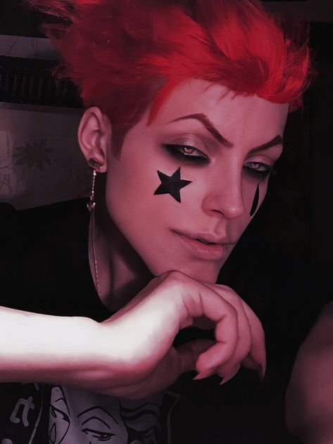 Hisoka Makeup, Makeup Animation, Hisoka Cosplay, Villain Lady, Anime Hunter X Hunter, Golden Kamui, Anime Hunter, Snk Cosplay, Makeup Idea