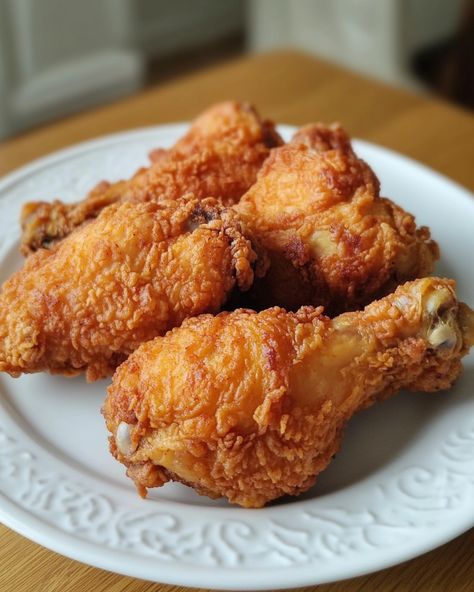 "¡Nunca olvidaré la primera vez que probé este pollo! La corteza crujiente y el sabor, simplemente maravillosos. ¡Te va a encantar!  Ingredientes: - 1 pollo entero (cortado en piezas) - 2 tazas de leche - 2 tazas de harina - Especias al gusto (como pimentón, ajo en polvo, y pimienta)  Para las instrucciones completas y más ingredientes, consulta el enlace en el primer comentario [👇] [👇].  Instrucciones Breves: 1. Marinar el pollo en leche por al menos 2 horas o toda la noche. 2. Mezclar la harina con las especias elegidas. 3. Sacar el pollo de la leche y cubrirlo bien con la mezcla de harina. 4. Freír en aceite caliente hasta que esté dorado y crujiente.  ¡Y listo! Disfruta tu delicioso pollo al estilo KFC en casa.   #PolloKFC #RecetasFaciles #CocinaEnCasa #Delicioso #ComidaCasera" Man Food, Quick Saves