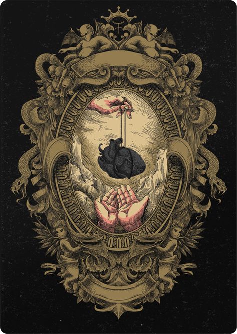 The black heart by Tony Midi, via Behance 다크 판타지, Have Inspiration, Occult Art, Wow Art, Art And Illustration, Gothic Art, Heart Art, Black Heart, Surreal Art