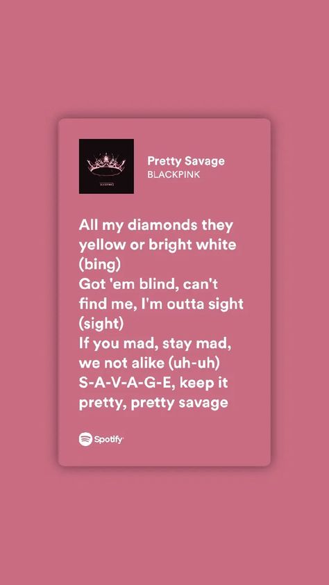 Black Pink Song Lyrics Wallpaper, Pretty Savage Lyrics, Savage Lyrics, Pink Song Lyrics, Letter Song, Pretty Savage, Instagram Captions Clever, Blink Book, Meaningful Lyrics