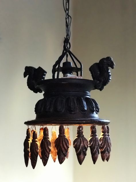 Modified Newari oil lamp( Nepali Chandelier) Traditional Newari Architecture, Newari Culture Aesthetic, Nepali Home Decor, Newari Interior, Nepali Interior, Nepali Decor, Nepalese Architecture, Newari Architecture, Nepali Architecture