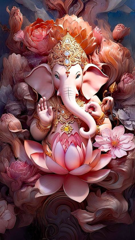 God Wallpaper Hindu Ganesh, Maha Ganapathi, God Aesthetic, God Ganesh, Ganesh Lord, Lucky Wallpaper, Ancient Indian Architecture, Best Nature Images, Sanatana Dharma