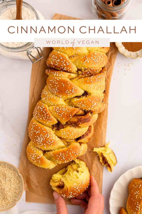 Get ready to enjoy a twist on the classic with this delicious cinnamon challah version that’s perfect for breakfast or dessert. The soft, braided bread is infused with warm cinnamon and just the right amount of sweetness to make every bite irresistible! https://www.worldofvegan.com/cinnamon-challah/ Vegan Challah, Oyster Mushroom Recipe, Snack Wrap, Homemade Strawberry Jam, Cozy Breakfast, Braided Bread, Vegan Bakery, Why Vegan, Vegan Shopping