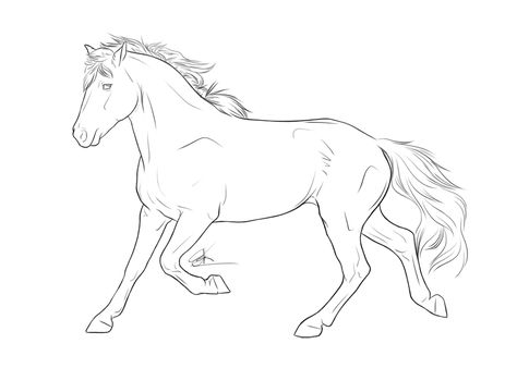 Horse Lineart, Ponies Drawing, Disney Horses, Tattoos Animals, Image Rock, Horse Art Drawing, Horse Sketch, Quotes Tattoos, Animals Design