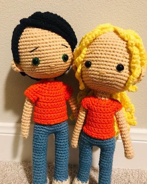 OliviaZellCrochet on Instagram: "Percabeth is definitely my favorite ship of all time! Who's your favorite? #rickriordan #percyjackson #annabethchase #percabeth #percyjacksonandtheolympians #heroesofolympus #crochet #amigurumi @seaweedbrainpodcast" Percy Jackson Crochet, Annabeth Chase, Percabeth, Heroes Of Olympus, Rick Riordan, Percy Jackson And The Olympians, Crochet Doll, Crochet Ideas, Percy Jackson