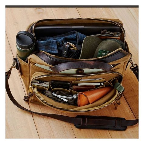 Filson Bag Briefcases, Filson Bag, Filson Bags, Adventure Bags, Survival Bag, Rugged Men, Stylish Men Casual, What In My Bag, Leather Saddle Bags