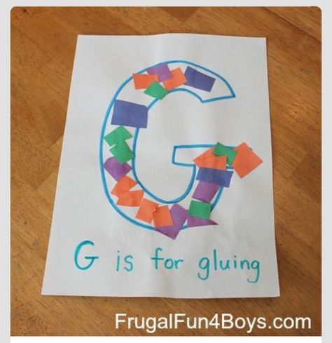 Letter 'G' G Is For Craft, G Is For, G Activities For Preschool, Letter G Crafts For Preschoolers, Letter G Activities For Preschool, Letter G Preschool, Preschool Letter G, Preschool Letter Of The Week, Letter Preschool