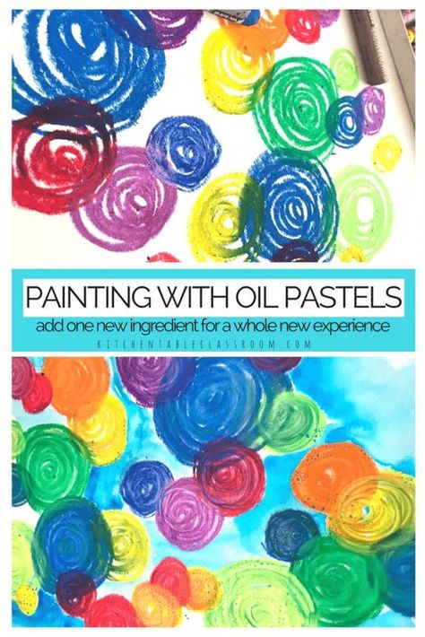 If you've got a list of supplies to keep available for your kids oil pastels should make the cut. Oil pastels are vibrant, inexpensive, and have so many applications! I've used oil pastels for many things but this is new! Check out the single ingredient to turn oil pastels from crayons into paint! Oil Pastel Art For Kids, Blend Oil Pastels, Painting With Oil Pastels, Oil Pastel Techniques, Camping Drawing, Used Oil, Oil Pastel Paintings, Oil Pastel Art, Oil Pastel Drawings